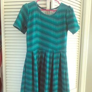 Blue and Green Lularoe Dress